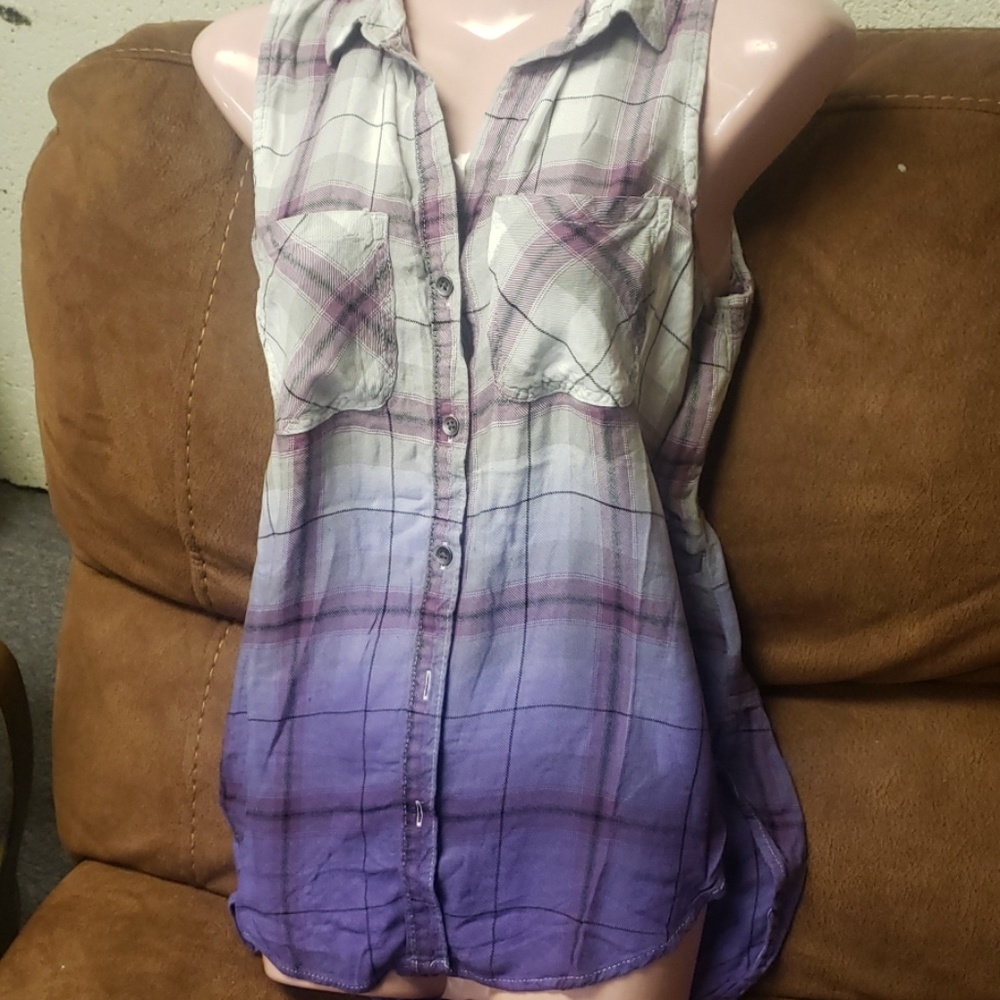 Rock & Republic sleeveless ombre blouse